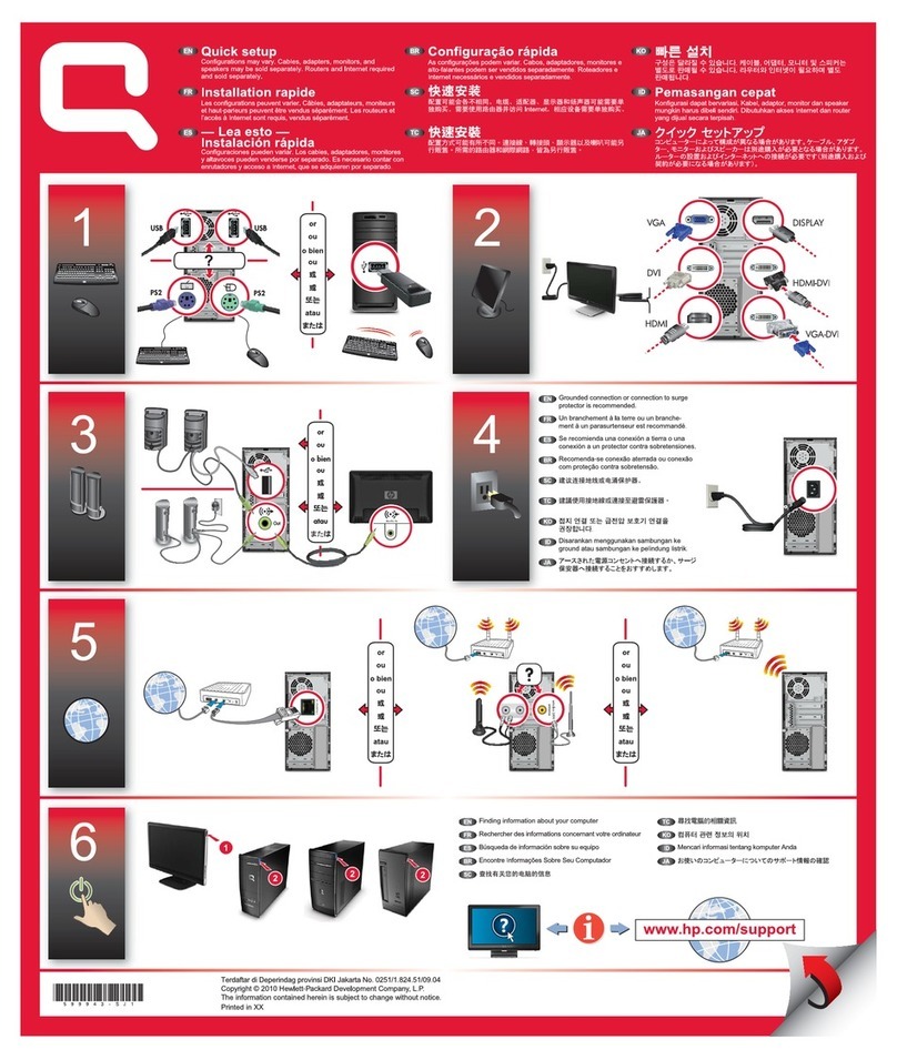 Compaq Presario CQ3300 - Desktop PC User manual