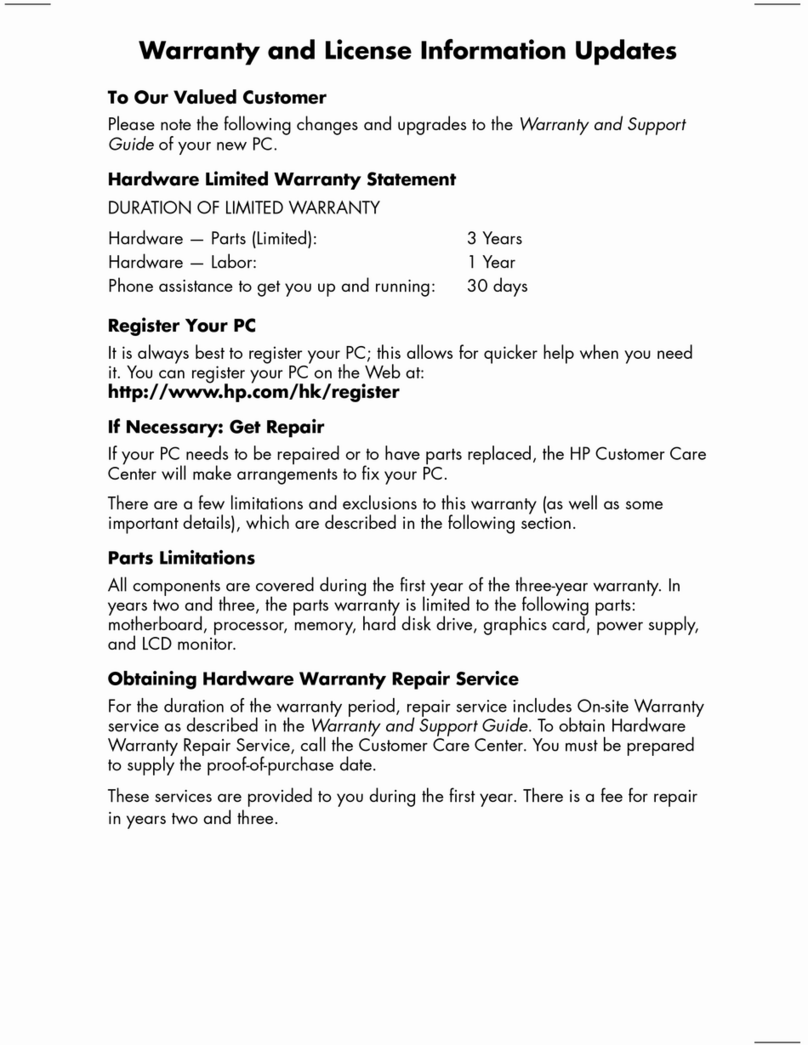 Compaq Presario CQ3100 - Desktop PC Use and maintenance manual Compaq Presario CQ3100 - Desktop PC Use and maintenance manual