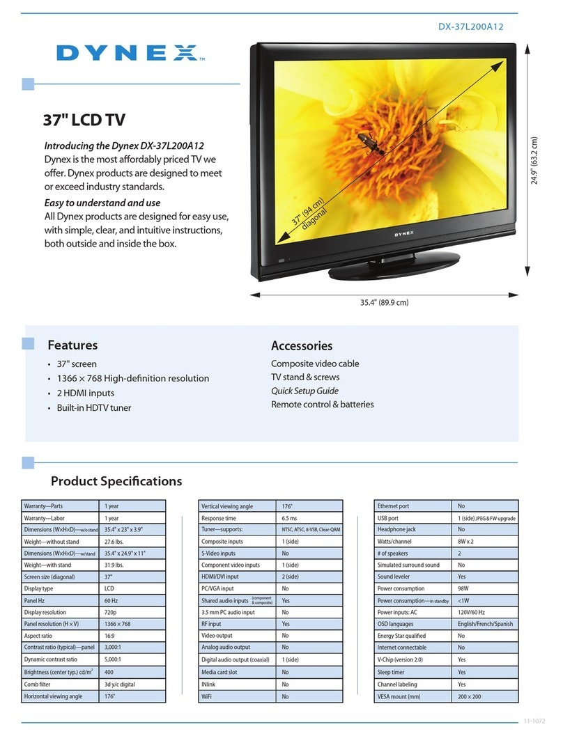 Dynex DX-37L200A12 Installation instructions