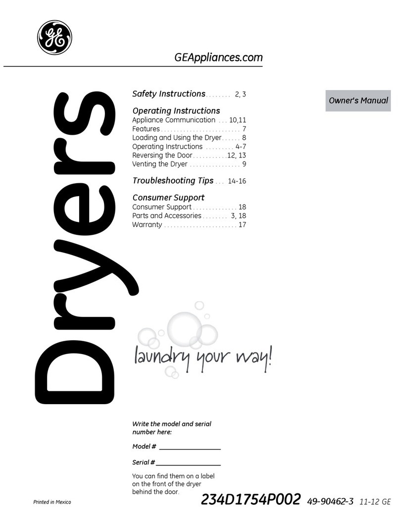 GE GTDS825GDMC User manual