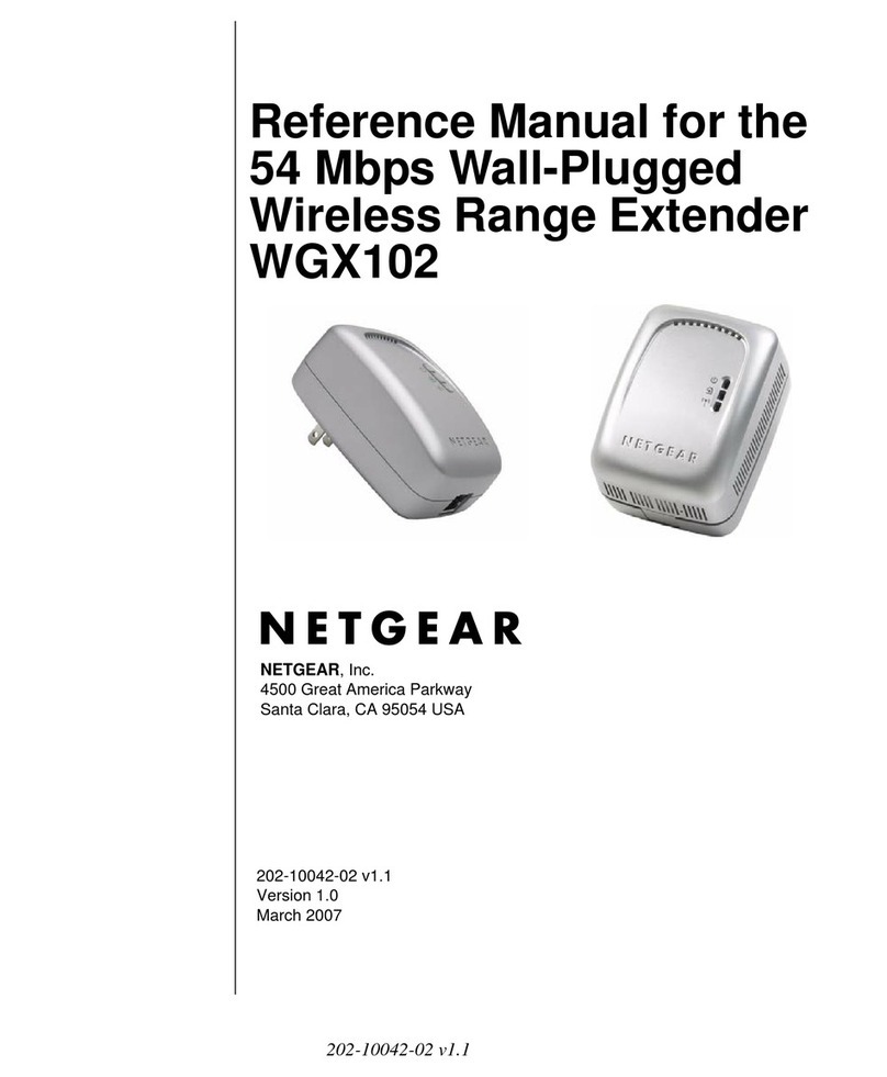 NETGEAR WGX102 54 Mbps Wall WGX102 WGX102 User manual