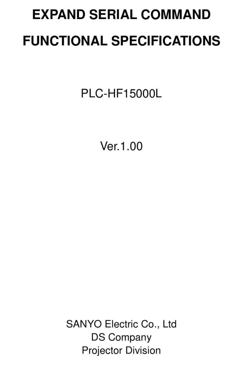 Sanyo PLC-HF15000L - 15000 Lumens User manual