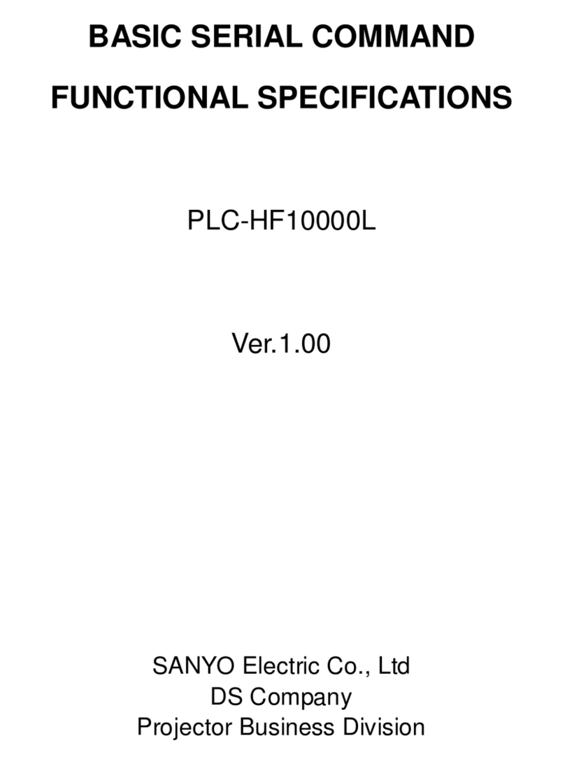 Sanyo PLC-HF10000L - 10000 Lumens User manual