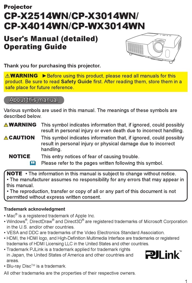 Hitachi CP-X2514WN User manual