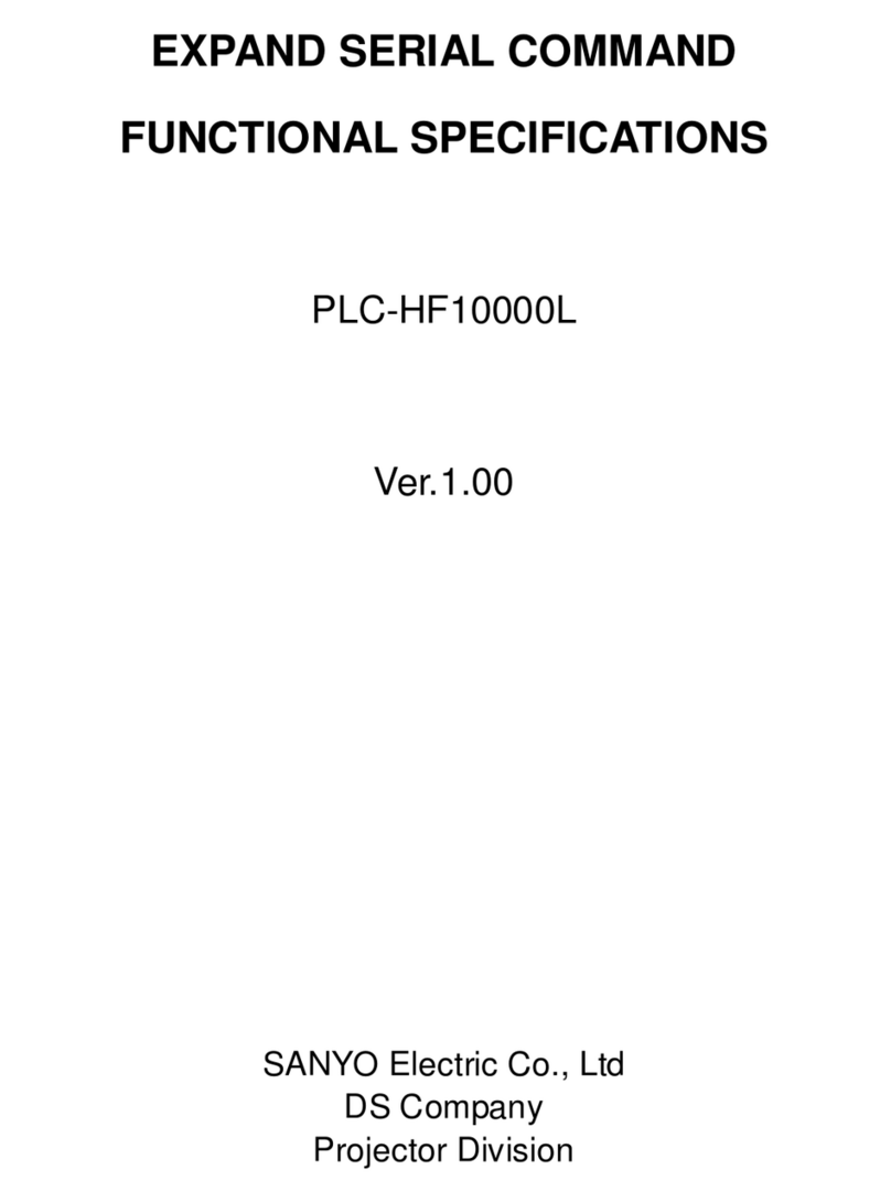 Sanyo PLC-HF10000L - 10000 Lumens User manual Sanyo PLC-HF10000L - 10000 Lumens User manual