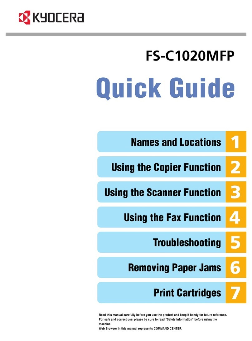 Kyocera FS-C1020MFP quick guide