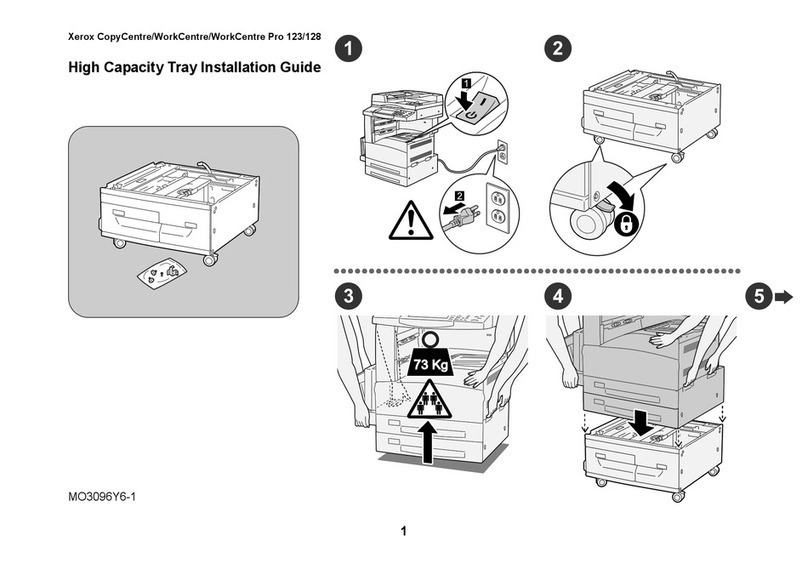 Xerox C123 Copycentre High Capacity Tray Installation Guide