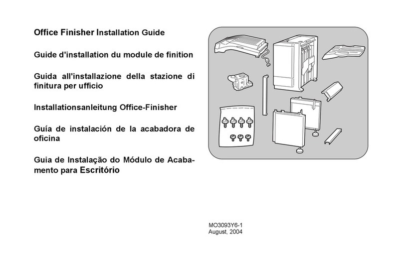 Xerox C123 Copycentre Office Finisher Installation Guide