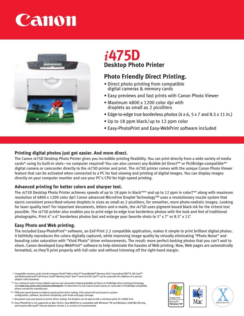 Canon i475D Series User manual