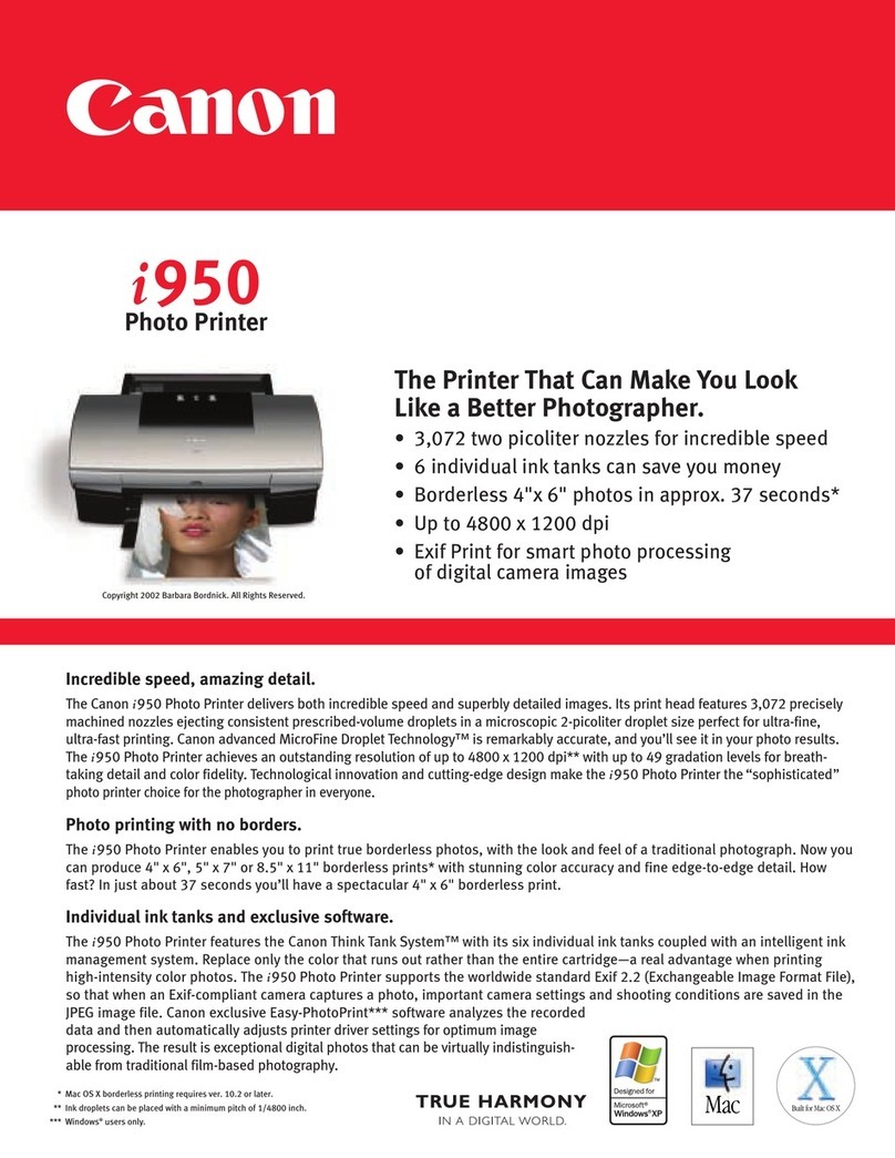 Canon i950 Series User manual Canon i950 Series User manual