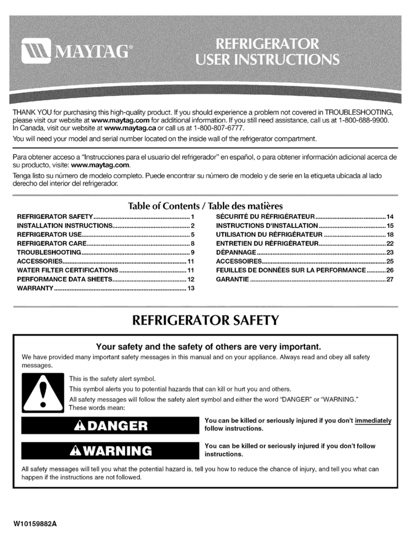 Maytag MSD2554VEY User instructions
