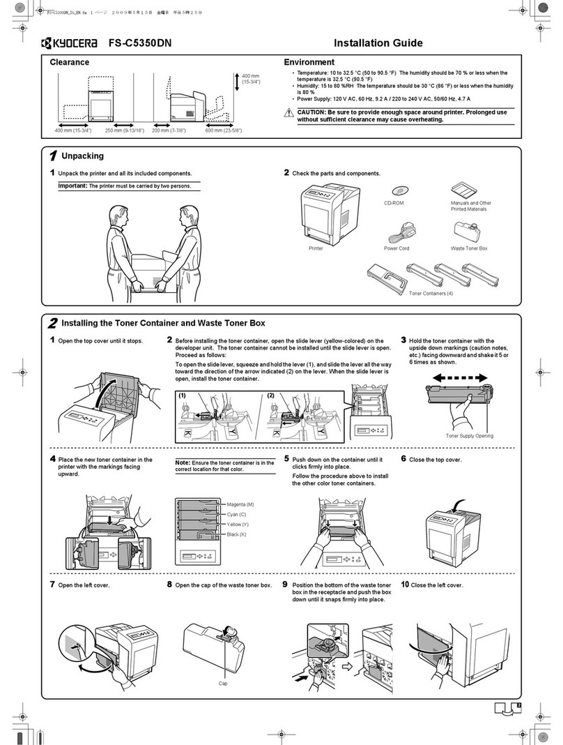 Kyocera ECOSYS FS-C5350DN User manual
