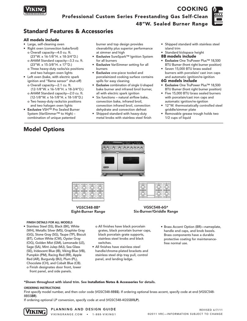 Viking VGSC548 Planning and design guide