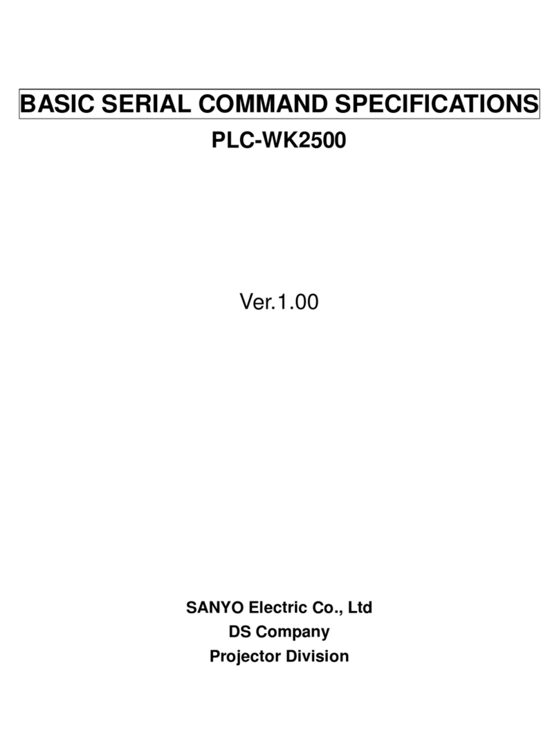 Sanyo PLC-WK2500 - 2500 Lumens User manual