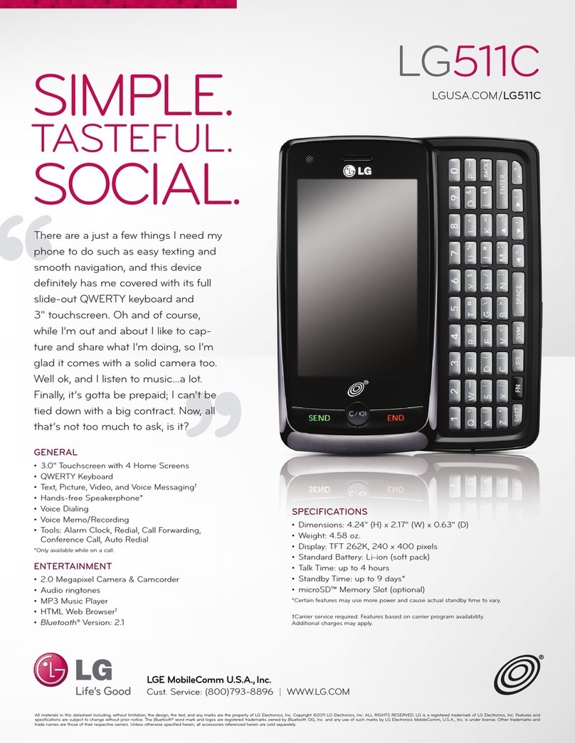 LG 511C User manual
