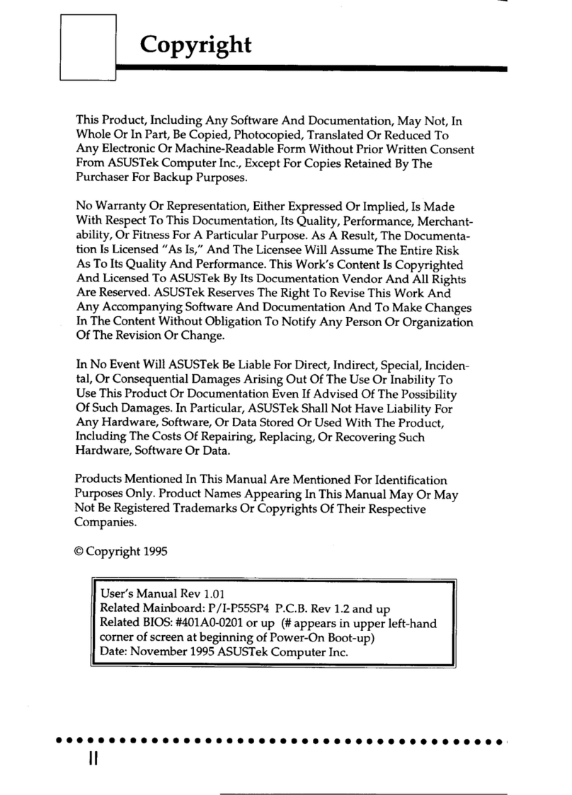 Asus P I-P55SP3AV user manual