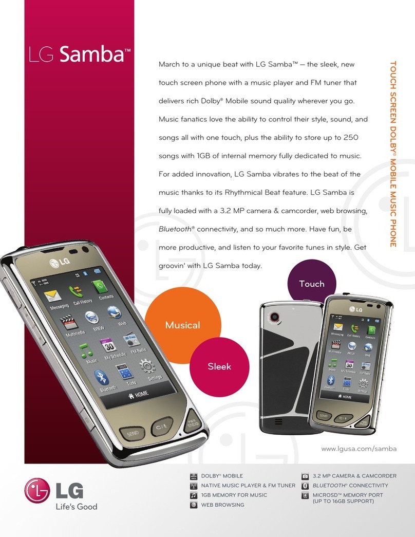 LG 8575 User manual
