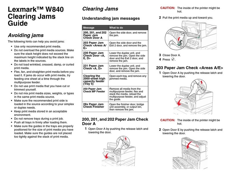 Lexmark W840 User manual