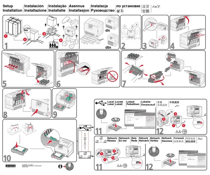 Lexmark 780dn - C Color Laser Printer Manual