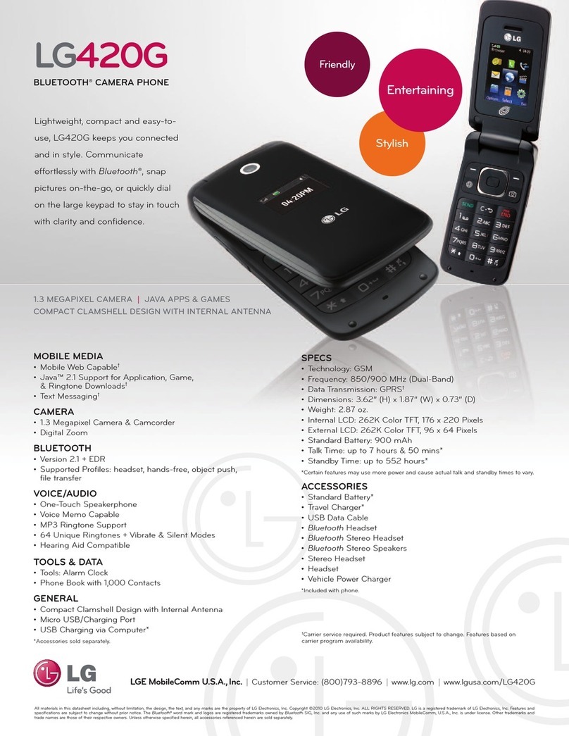 LG 420G User manual