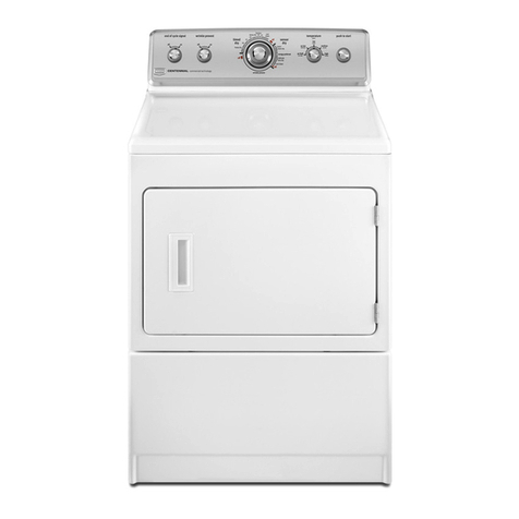 Maytag MGDC700VW - Centennial Gas Dryer User manual Maytag MGDC700VW - Centennial Gas Dryer User manual
