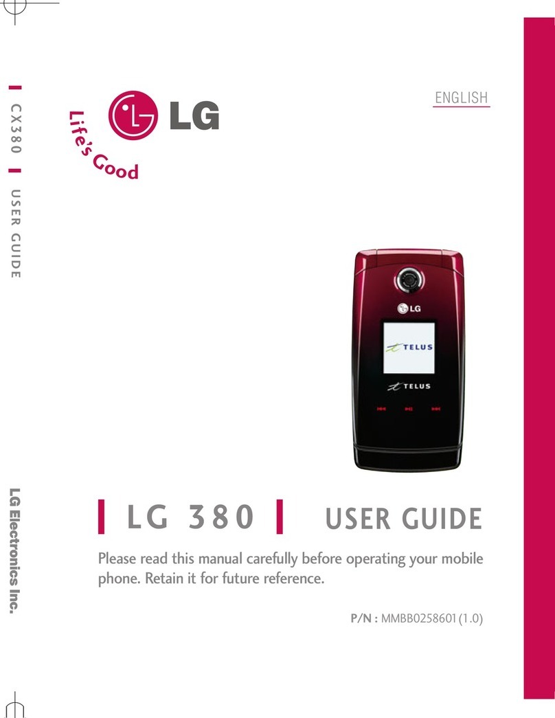 LG 380 User manual