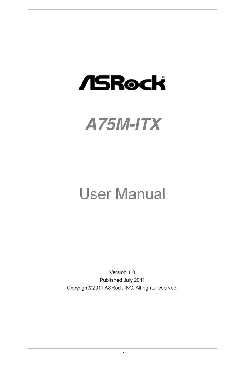 ASROCK A75M-ITX user manual