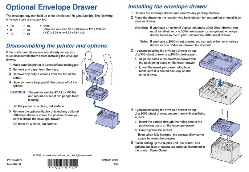 Lexmark C 752 User manual