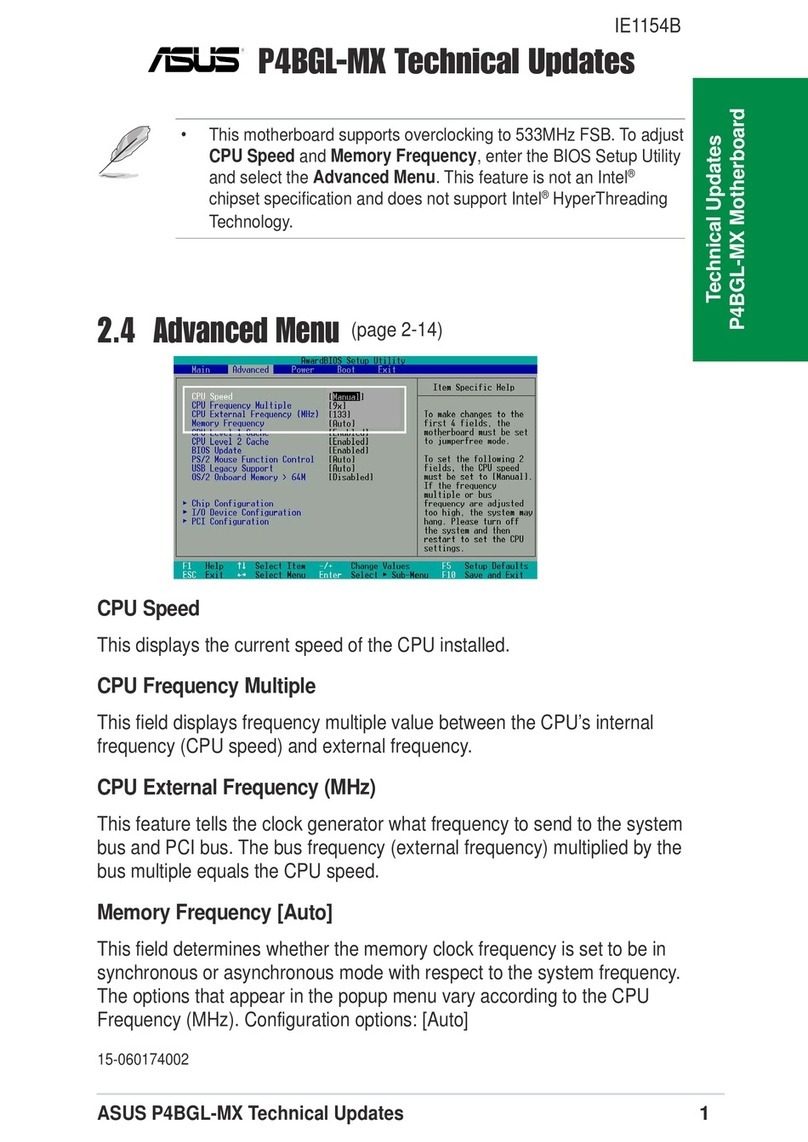Asus P4BGL-MX 533 User manual