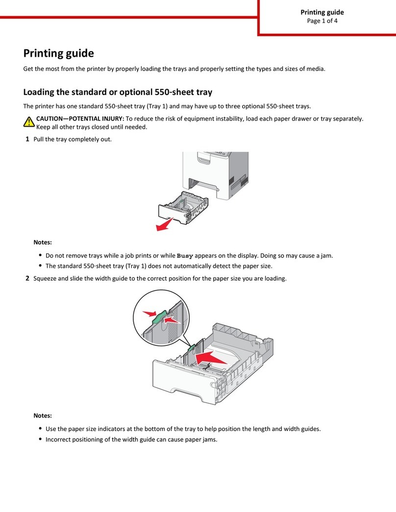 Lexmark C748 Configuration guide