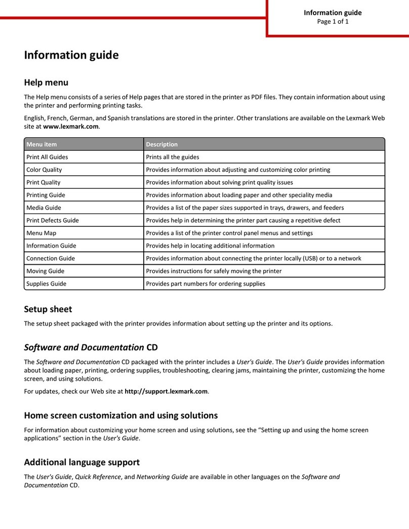 Lexmark C748 Technical manual