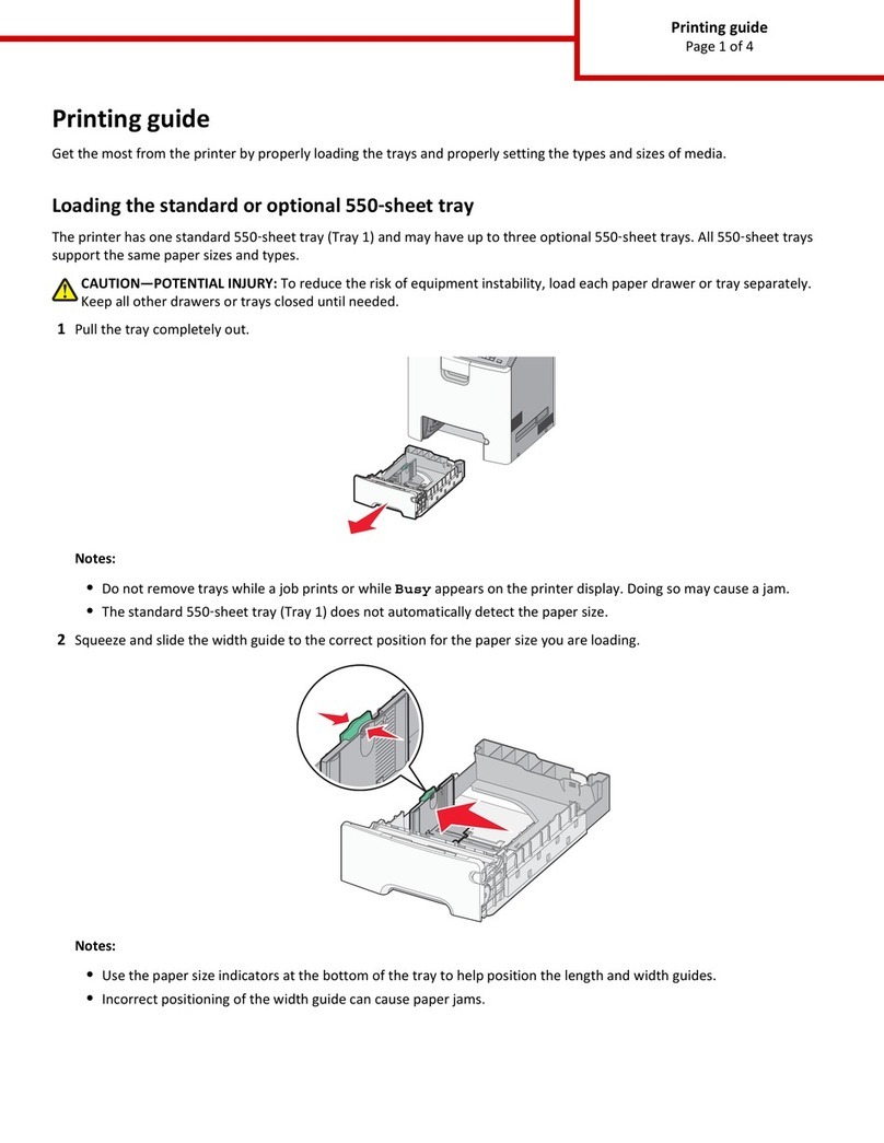 Lexmark C746 Configuration guide