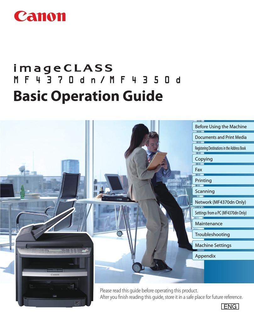 Canon imageCLASS D480 Assembly instructions