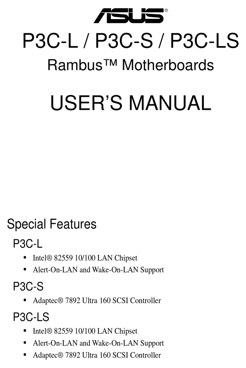 Asus Rambus P3C-L User manual