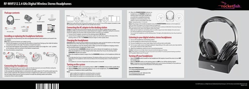 Rocket Fish RF-WHP212 User manual