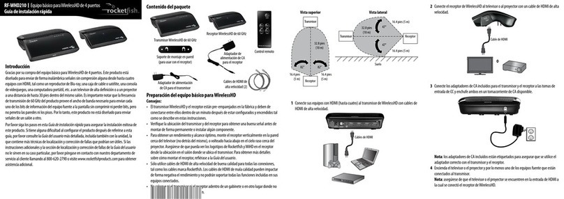 Rocket Fish RF-WHD210 Parts list manual