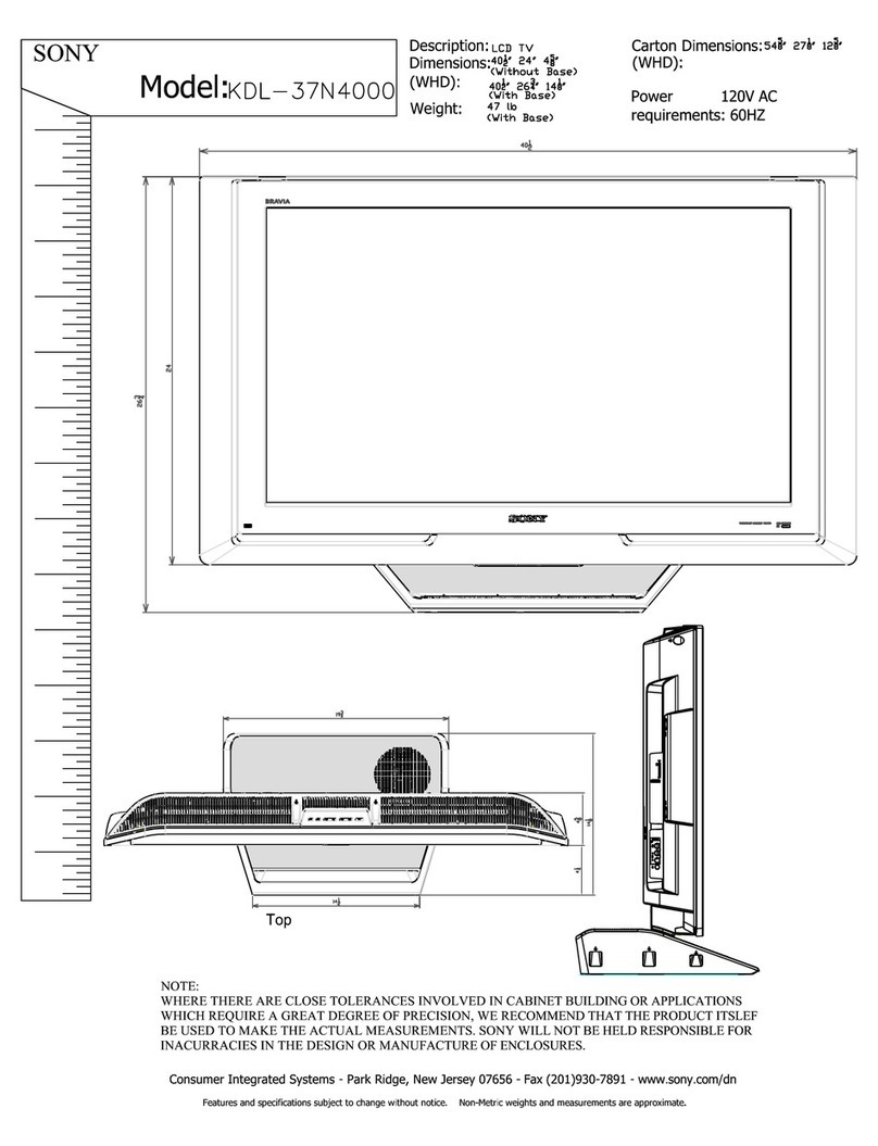 Sony KDL-37N4000 - 37" Class Bravia N Series Lcd... User guide