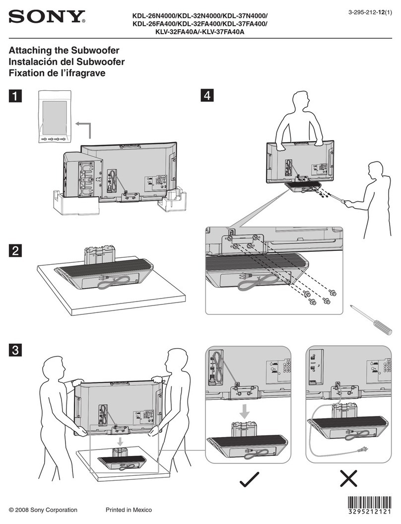 Sony KDL-26N4000 - 26" LCD TV User manual