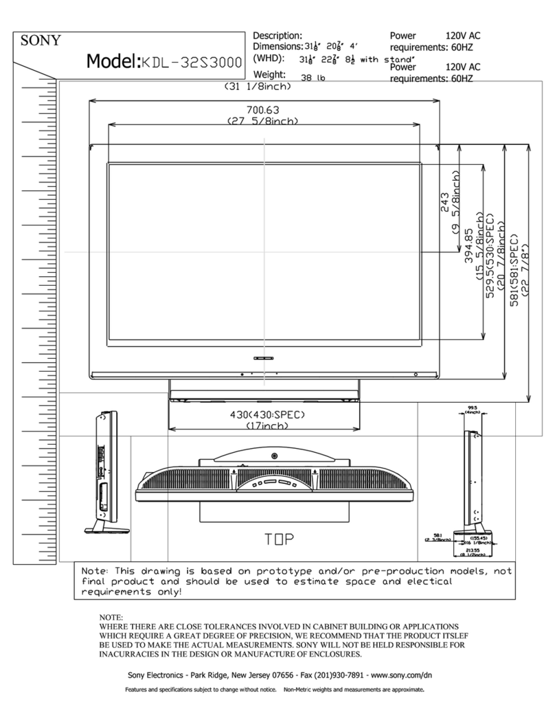 Sony KDL-32S3000P - 32" Class Bravia S-series Digital Lcd... User guide Sony KDL-32S3000P - 32" Class Bravia S-series Digital Lcd... User guide