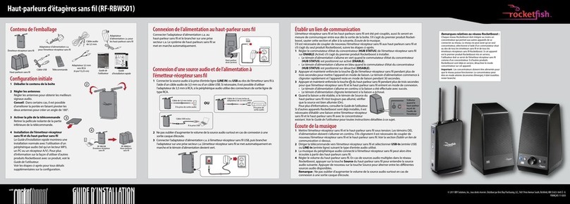Rocket Fish Rocketboost RF-RBWS01 Installation and operation manual