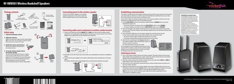 Rocket Fish Rocketboost RF-RBWS01 User manual