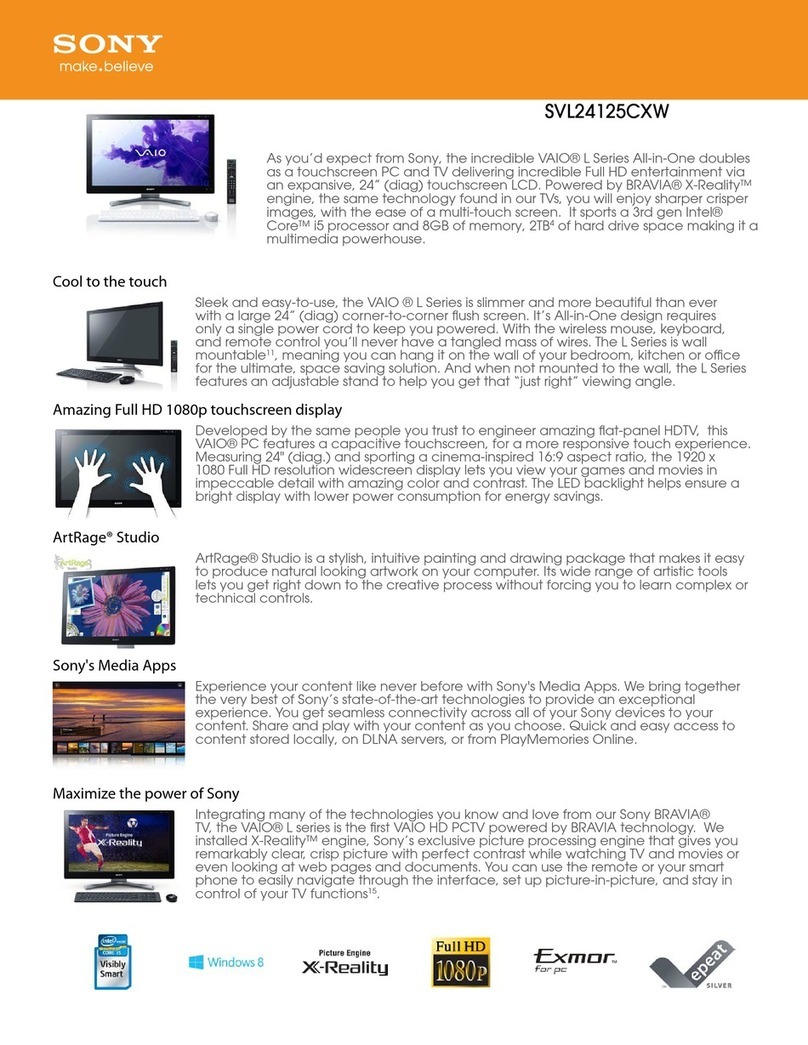 Sony VAIO SVL24125CXW User manual