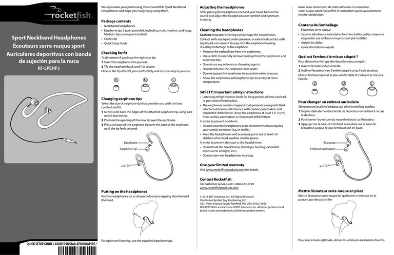 Rocket Fish RF-SPEHP3 User manual