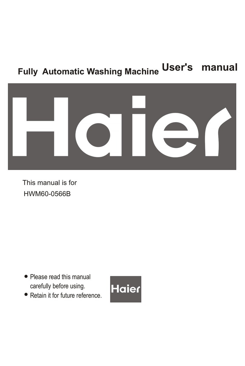 Haier HWM60-0566B User manual Haier HWM60-0566B User manual