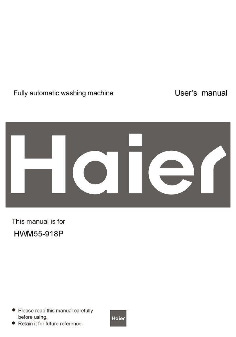 Haier HWM55-918P User manual Haier HWM55-918P User manual