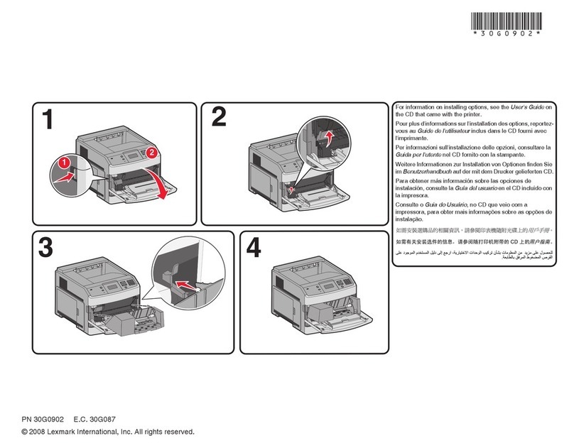 Lexmark 650dn - T B/W Laser Printer Assembly instructions Lexmark 650dn - T B/W Laser Printer Assembly instructions