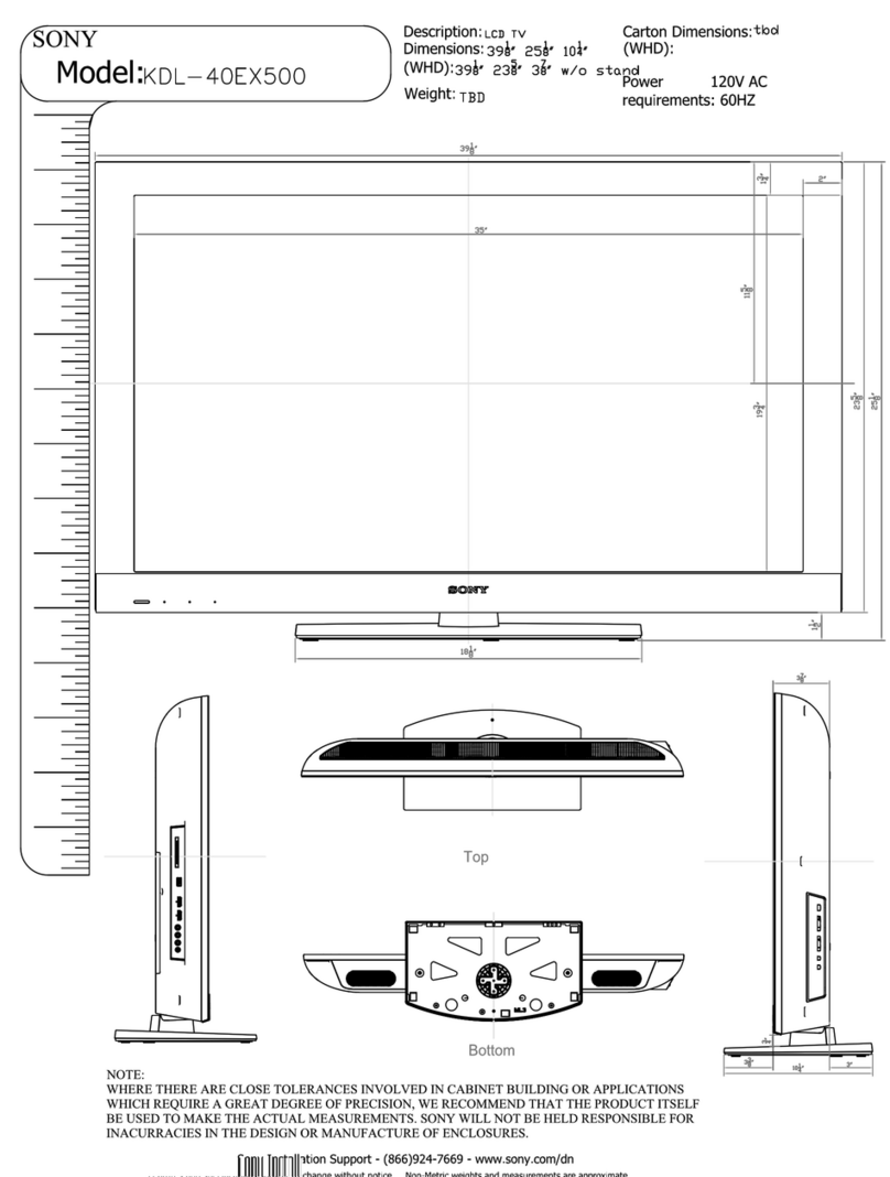 Sony KDL-40EX400 - Bravia Ex Series Lcd... User guide