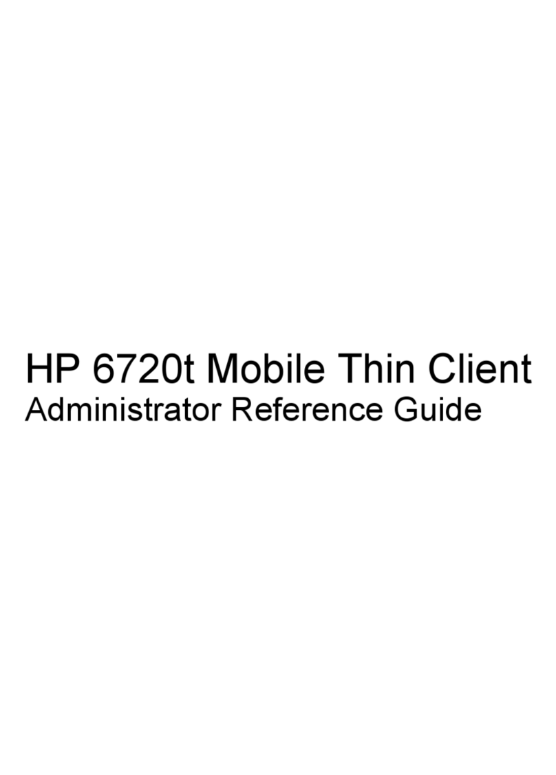HP 6720t - mobile thin client User manual HP 6720t - mobile thin client User manual