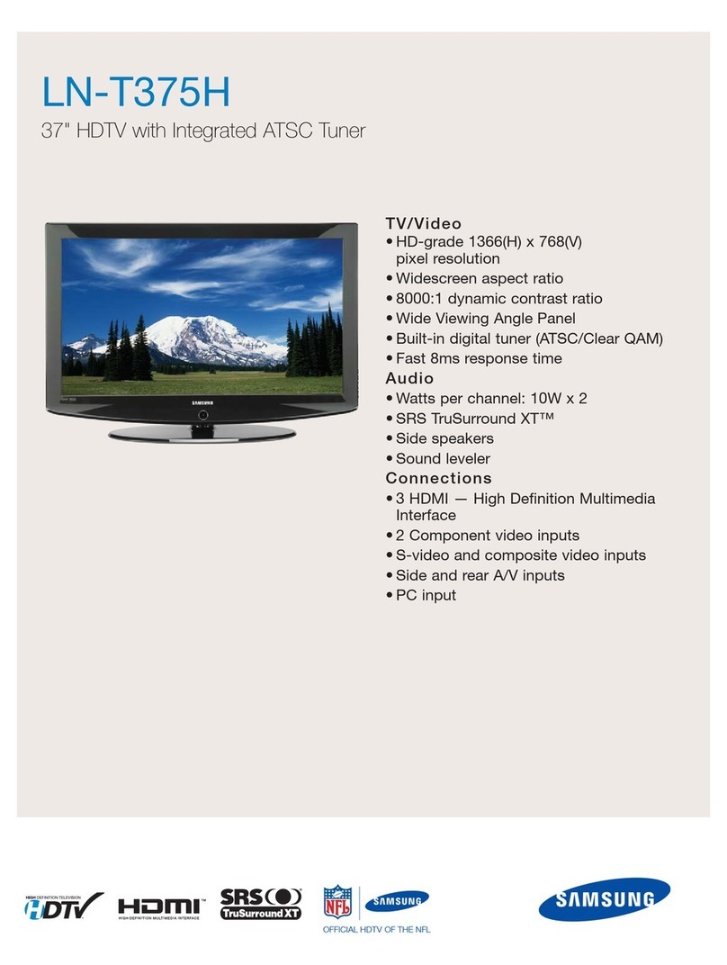 Samsung LN-T375H User manual