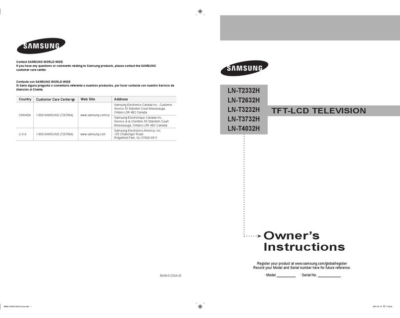 Samsung LN-T2632H User manual